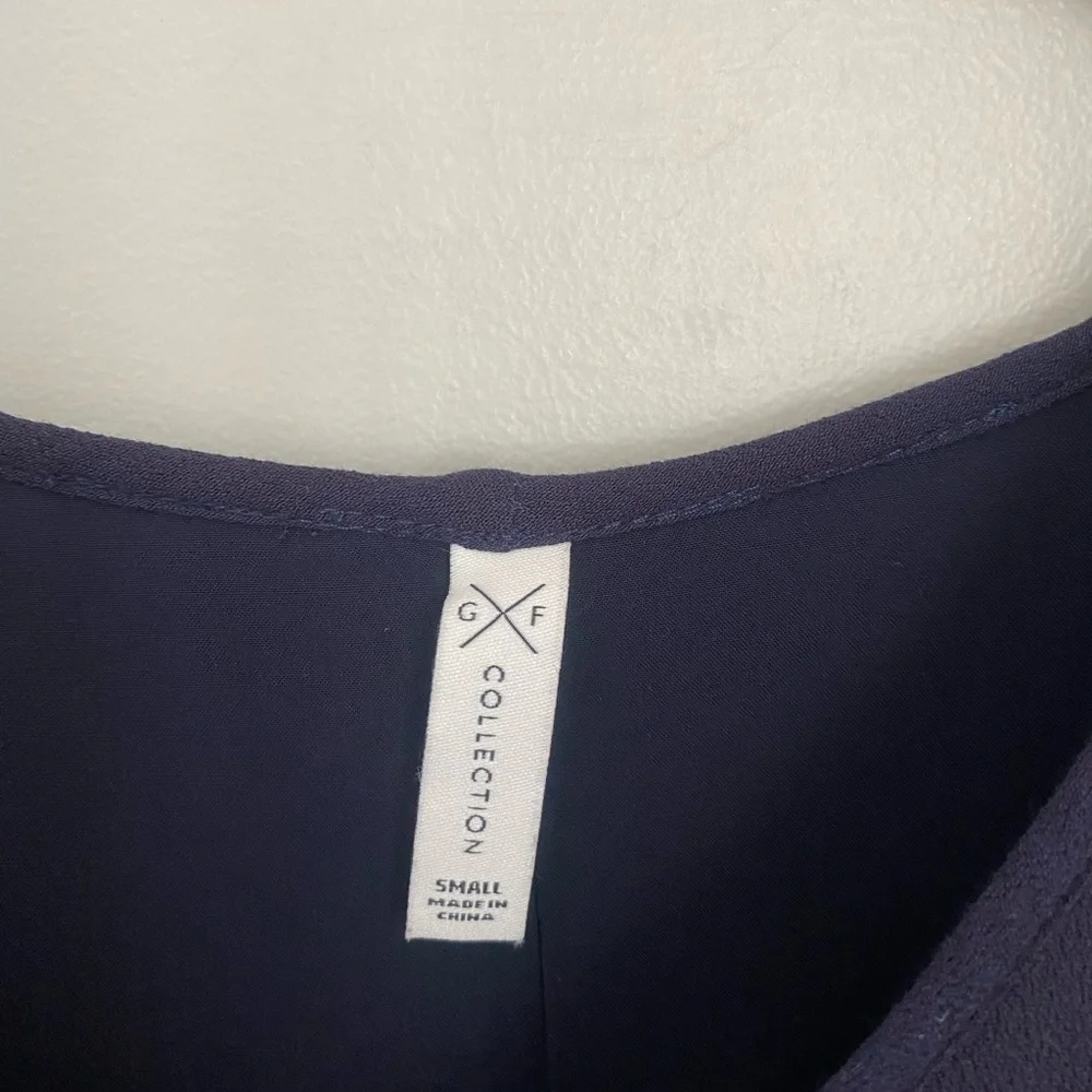 Gentle Fawn Navy Blue Braided Shoulder Slip Dress Size Small Coastal - Picture 5 of 11
